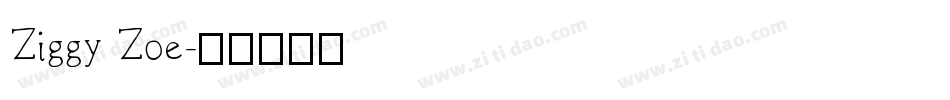 Ziggy Zoe字体转换